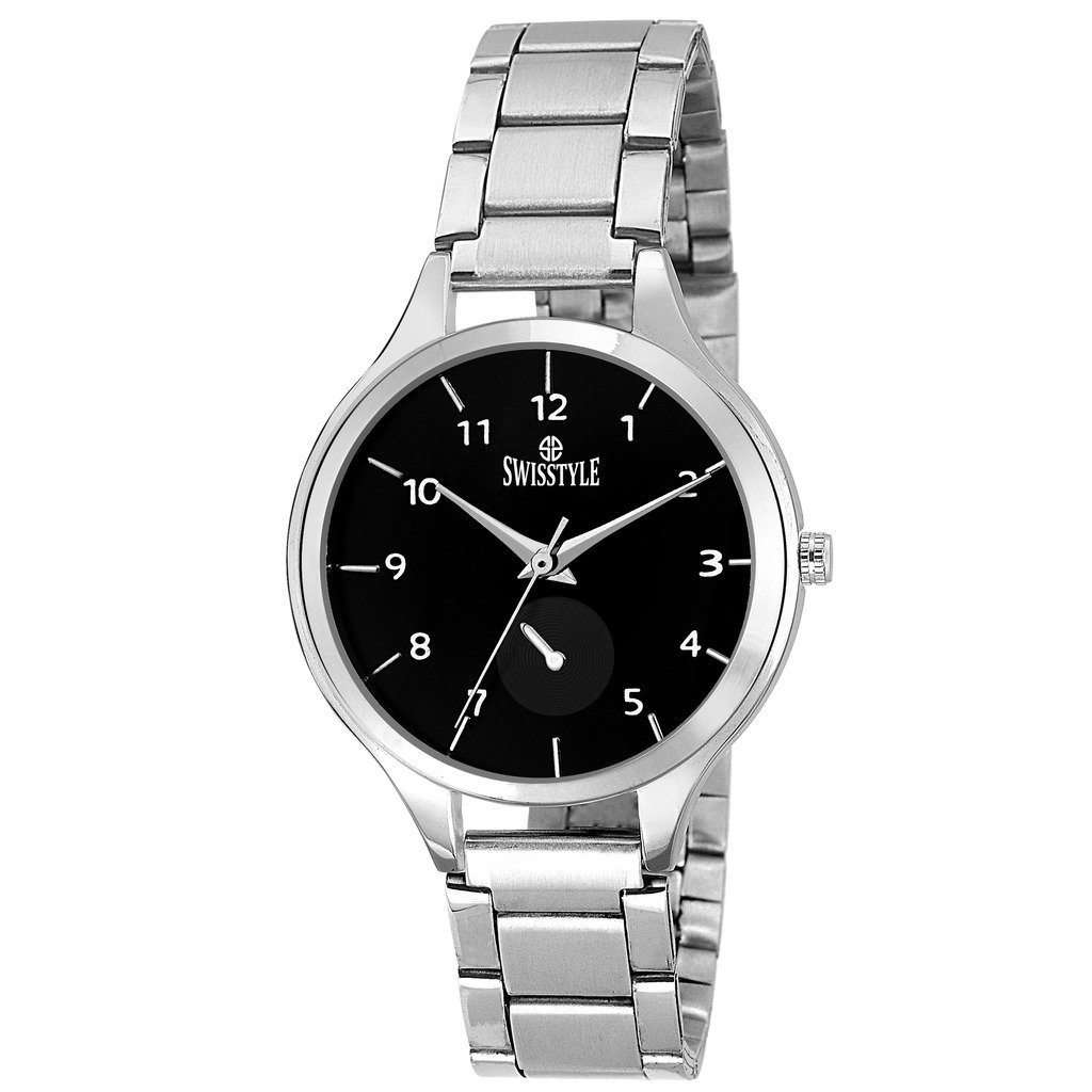 SWISSTYLE Charming Ladies Analog Watch-SS-LR628-BLK-CH (B0748BSSH2) Amazon Price History, Amazon Price Tracker