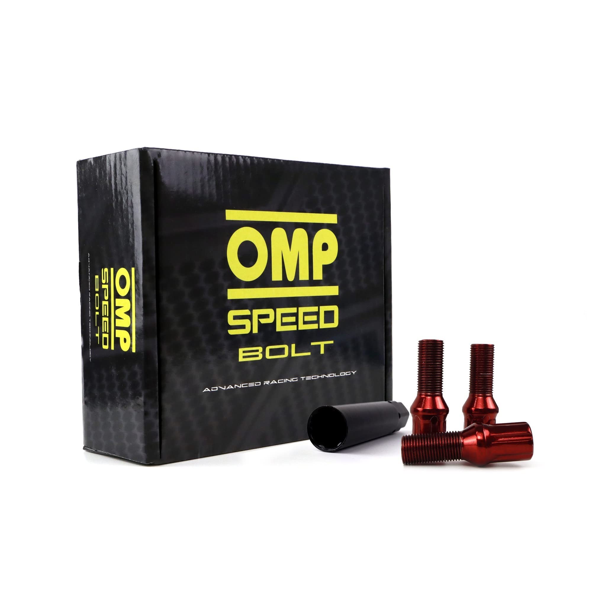 OMP Lot de 20 vis Din 10,9 clés 17/19 L : 27 mm, M14 x 1,25, Rouge