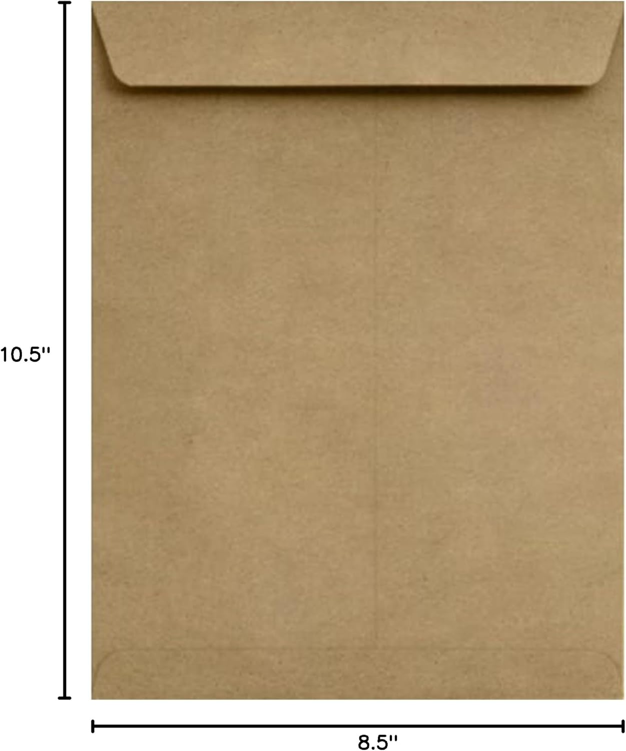 LUXPaper Open End Envelopes | Peel & Press | 8 1/2" x 10 1/2" | Grocery Bag | 70lb. Text | 250 Qty