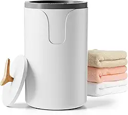 EUHOMY Aquecedor de toalha grande, balde de aquecimento de toalha grande de 20L para spa, desligamento automático, temperatura e tempo ajustáveis, aquecimento rápido e uniforme, balde de aquecimento