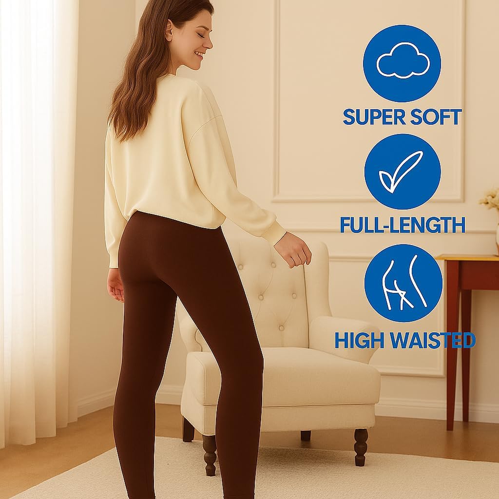GOLD MEDAL Women's Ultra-Soft Fleece-Lined Leggings – Cozy, Warm, and Stylish - Image 3