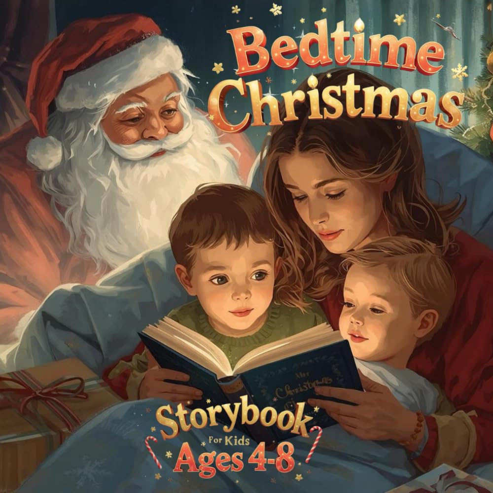 Bedtime Christmas Storybook For Kids Ages 4-8: A Holiday Stories About Courage, Kindness, and Christmas Magic