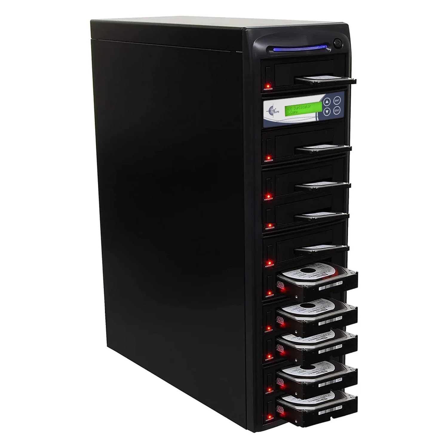 EZ DUPE 1 to 9 SSD HDD Hard Drive Tower Duplicator - 36GB/Min H09PROHSATB