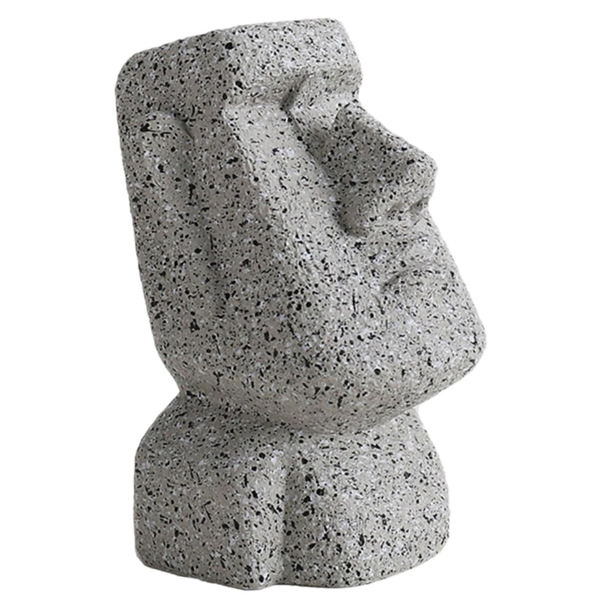 PRETYZOOM Moai Statue Resin Glasses Display Stand Desk Nightstand Eyeglass Holder for Office Decor