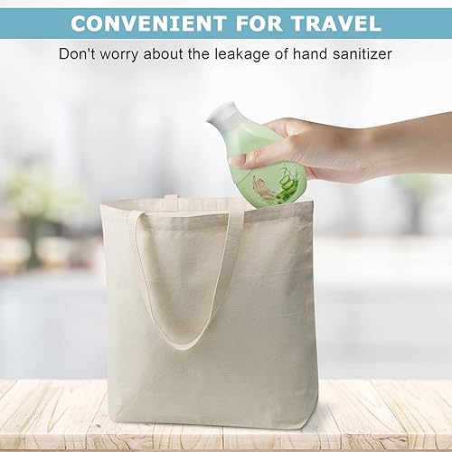 Miniatura 4 de Paquete de 8 fundas de silicona para botellas, artículos esenciales de viaje para mujeres y hombres, artículos de tocador de tamaño de viaje,