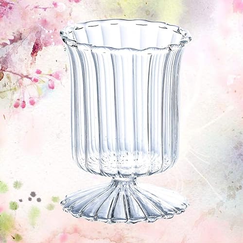 Miniatura 5 de Vosarea 1 portavelas de cristal, florero de cristal florero de flores de vidrio, jarrón portavelas decoración del hogar, jarrones de vidrio