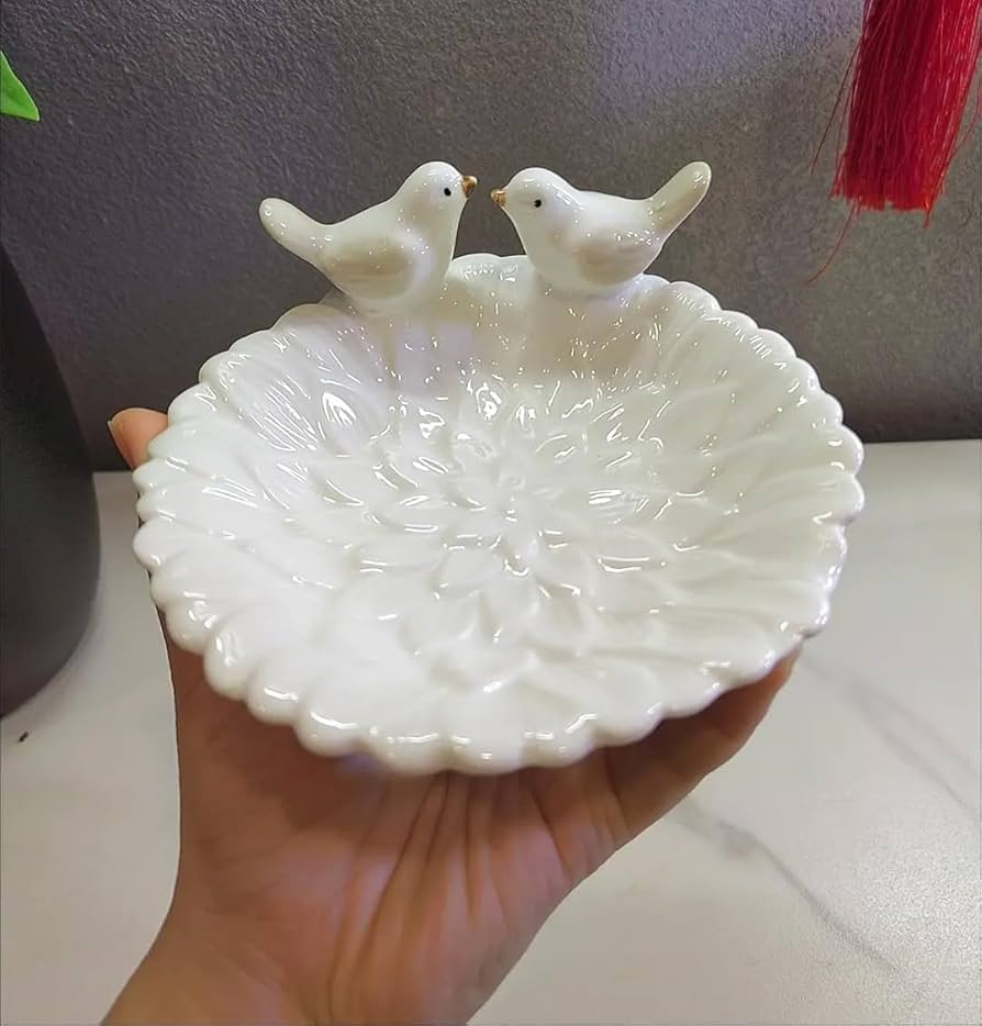 UO 置物 アクセサリートレイ 鳥 花 小鳥 小物入れ ジュエリートレイ UO 置物 アクセサリートレイ 鳥 花 小鳥 小物入れ ジュエリー