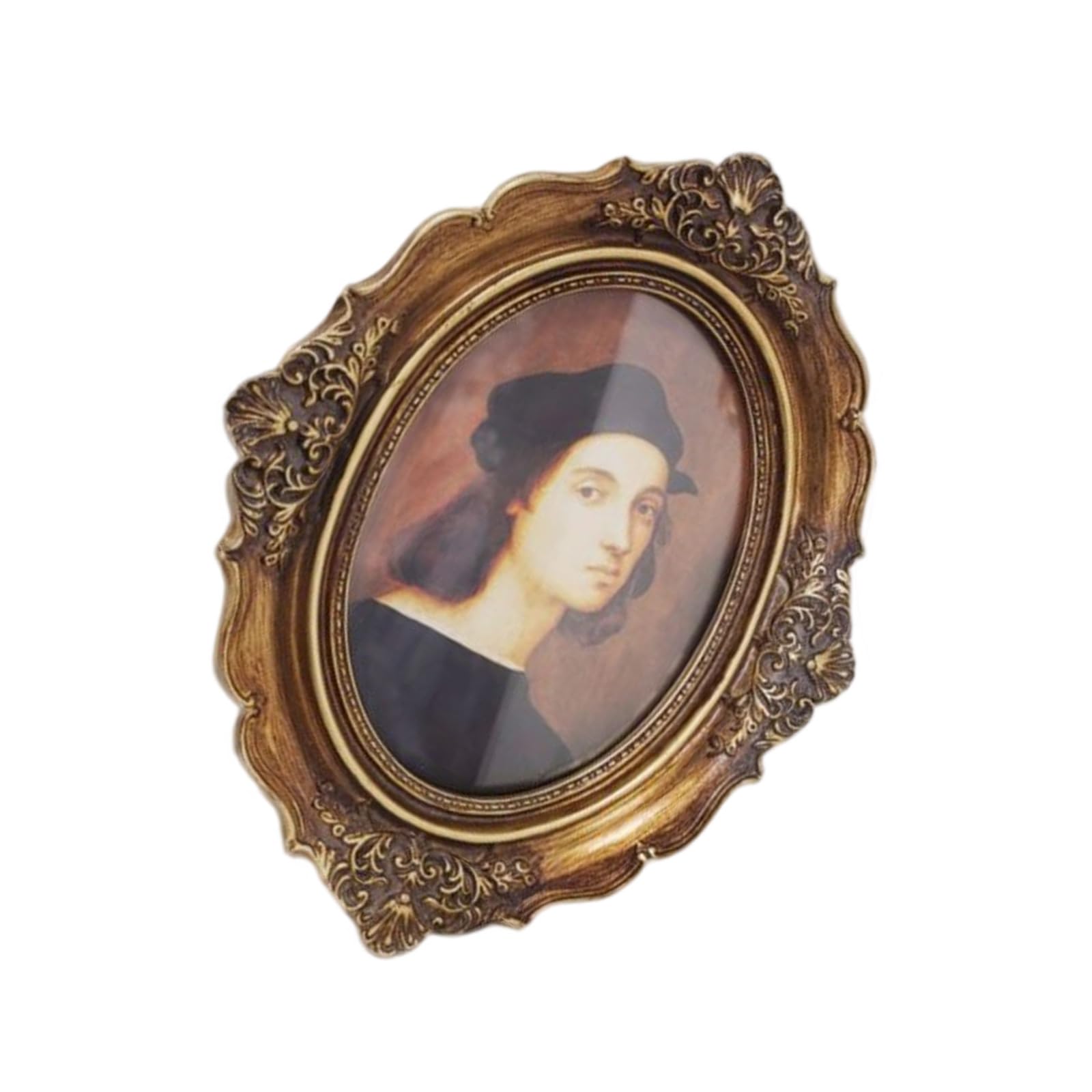 Retro Picture Frame, Minis Antique Ornate Photo Frame for Tabletop Wall Display, Old Fashioned Photo Gallery Art Decors Retro Picture