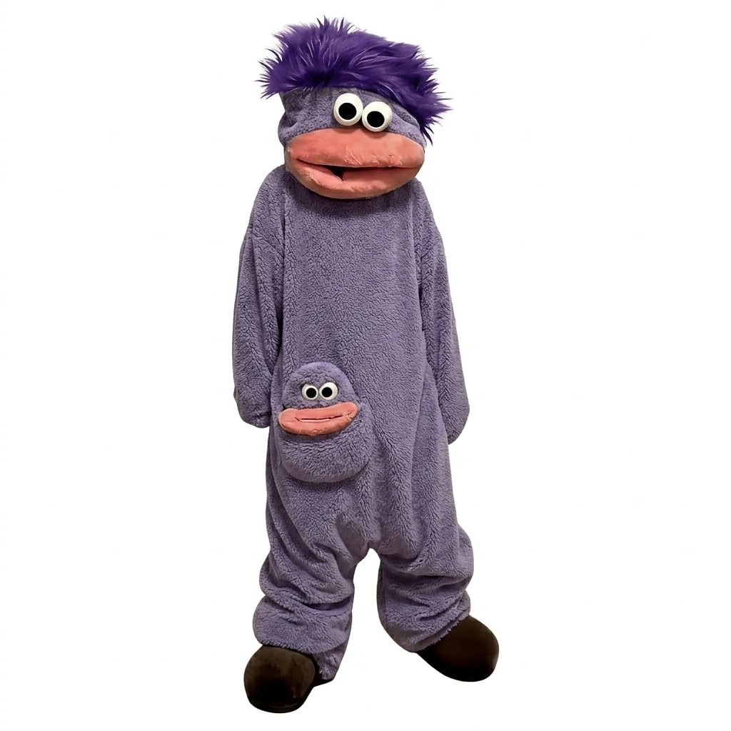 Pyjama à capuche monstre vert amusant pour adolescents et adultes - Unisexe - En polaire ultra douce - Une pièce - Vêtement d'intérieur fantaisie