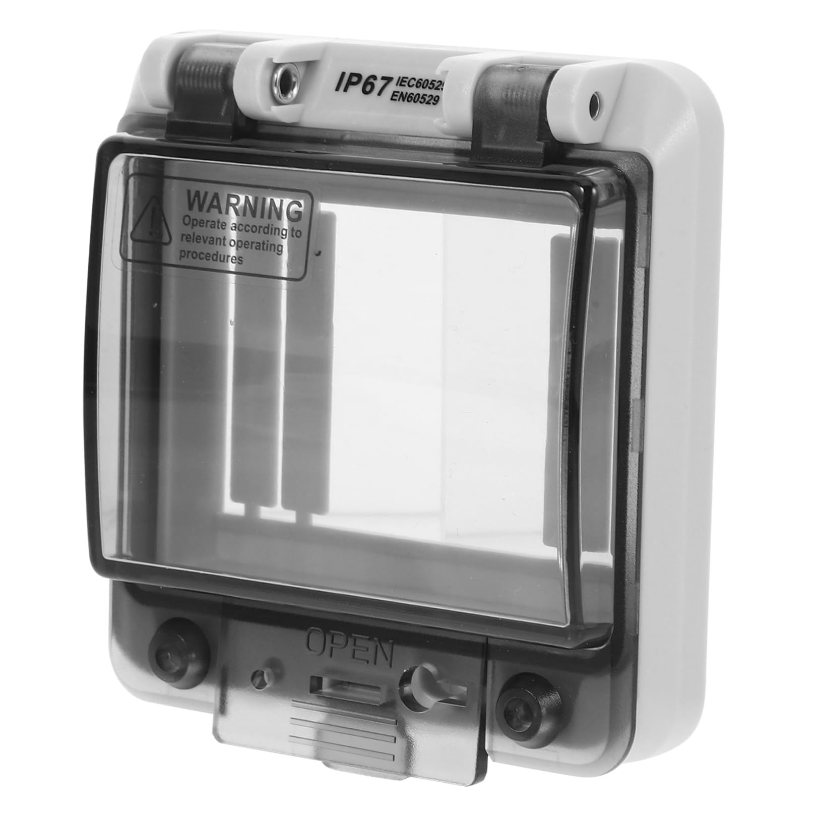 SOLUSTRE 4piezas Caja Protectora De Distribución Eléctrica Ventana Visual Para Interruptores De Circuitos Material Pc Resistente Al