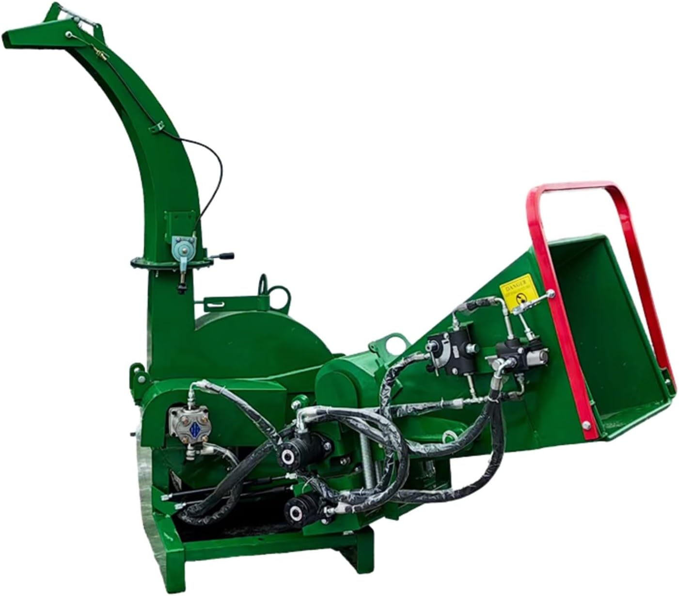 Wood Chipper with Adjustable Discharge Branch Processing Equipment for Farm Use and Outdoor Maintenance