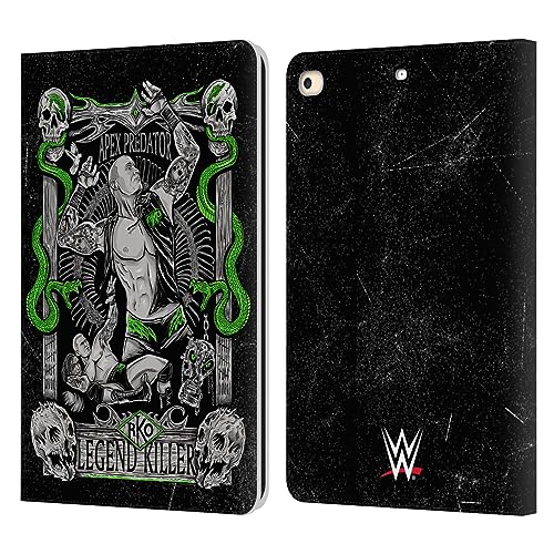 Head Case Designs Officially Licensed WWE Poster Art Randy Orton Leather Book Wallet Case Cover Compatible with Apple iPad 9.7 2017 / iPad 9.7 2018