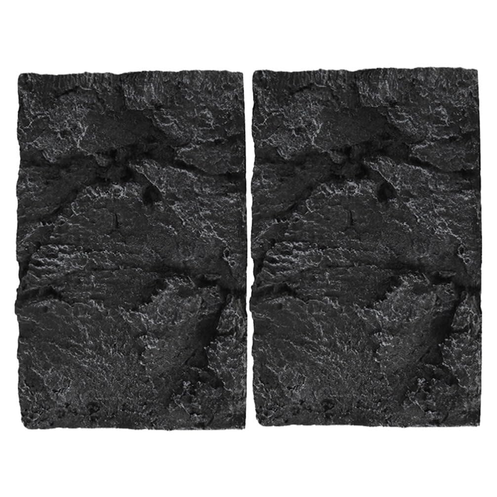Toddmomy 2piezas Acuático para y Terrario Panel Decorativo De para Reptiles y Peceras Simulación De para Decoración De y Terrarios