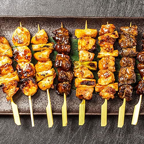 Kitchencookshop Paddle Skewers100 Pieces Bamboo Barbecue Bamboo Skewers Cocktail Sticks for Barbeque Kebabs, Burgers - Image 2