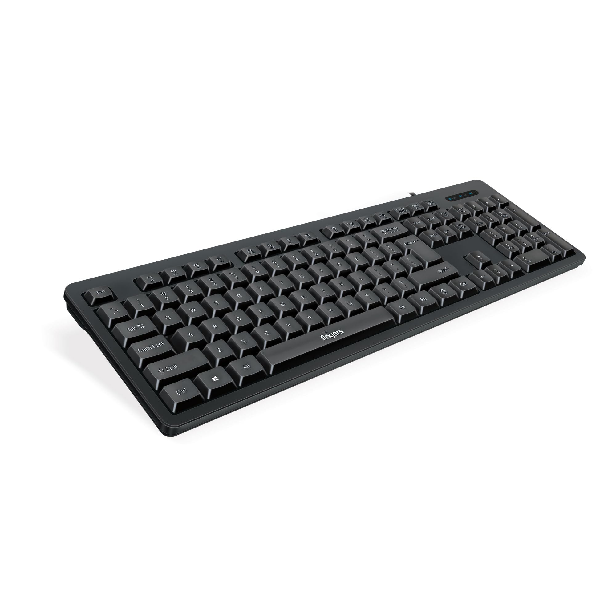 FINGERS FabClicks Multimedia USB Keyboard (104 Keys, Special Dual-Tone Soft Keys, 10 Million Life Cycles, Compatible with Windows, macOS & Linux) (B0CC29X6B6) Amazon Price History, Amazon Price Tracker