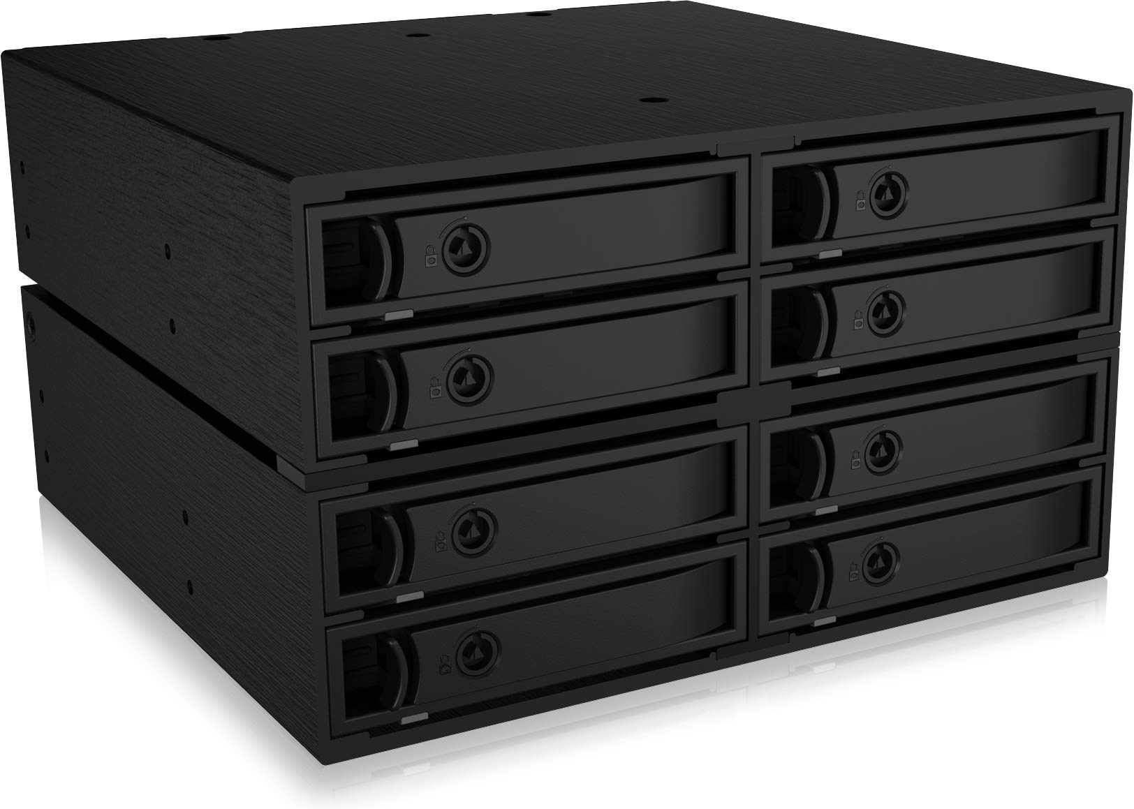 ICY BOX 4-Way 2.5 Inch Backplane for 1x 5, 25 Inch Bay, SAS III 12 Gbit/S and SATA III 6 Gbit/S, MINI SAS HD Host, Fan