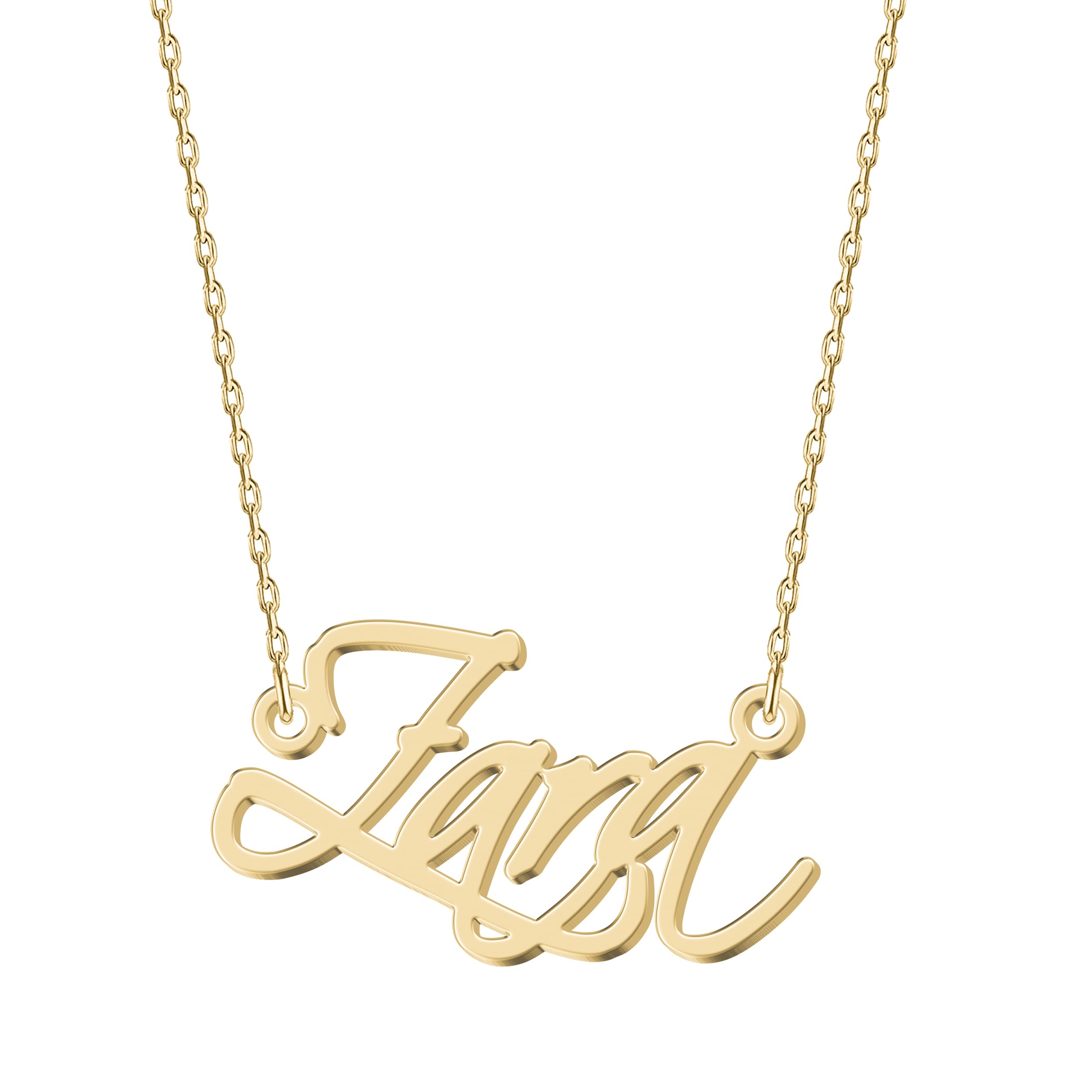 UMAGICBOXPersonalized Name Necklace - Choose from 14 Font Styles - Customizable 18K Gold-Plated Pendant - Ideal Gifts for Birthdays, Valentines Mother's Day, Christmas Women, Girls, Teens, Daughters