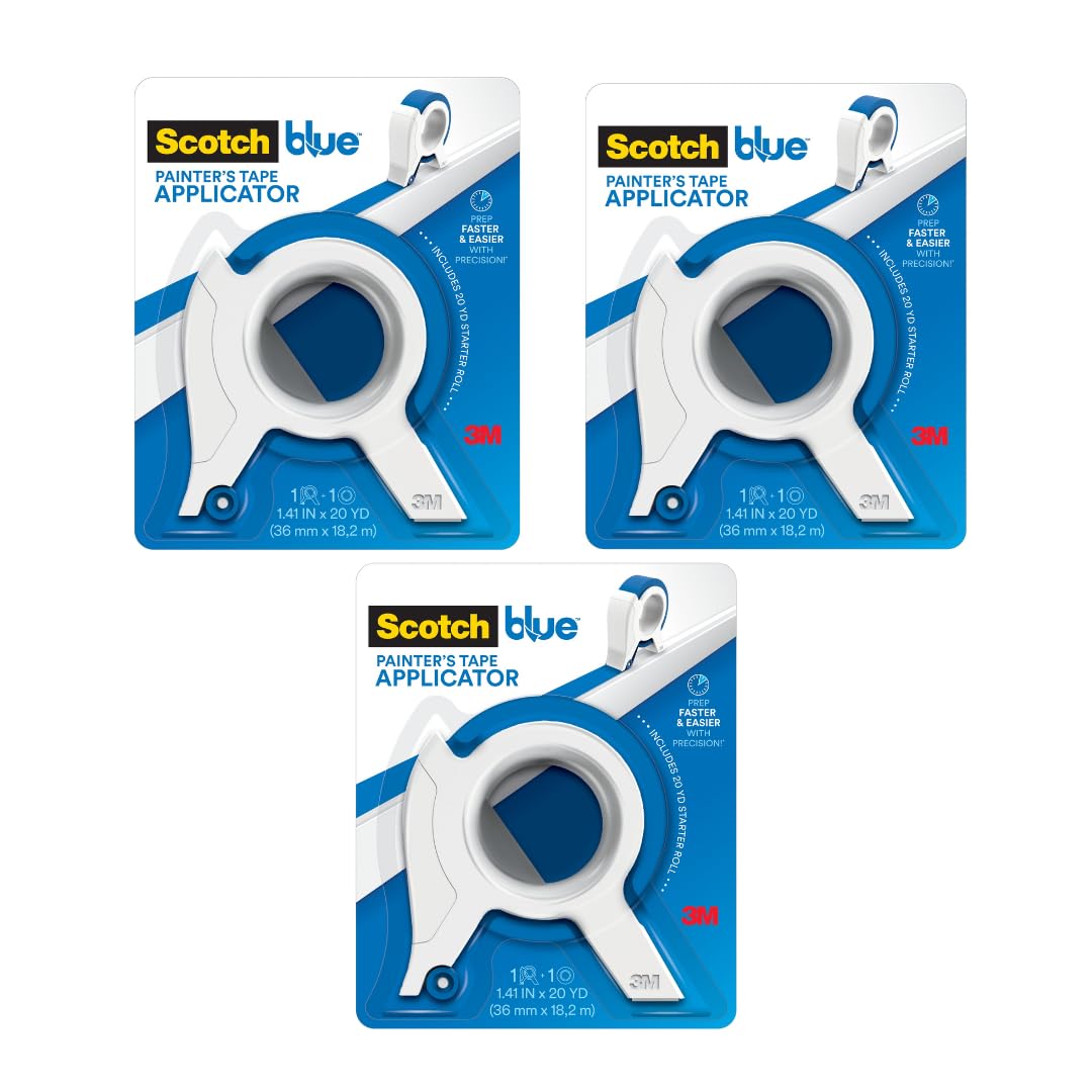 ScotchBlue Painters Tape Applicator, 1.41 Inches x 20 Yards, 3 Pack