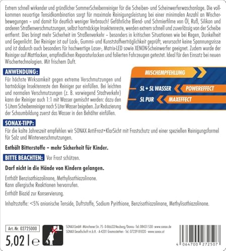 SONAX Xtreme ScheibenReiniger Sommer gebrauchsfertig (5 Liter) – Ansicht 2