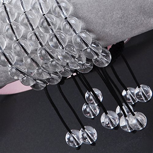 Image of Massive Beads Natural Healing Power Gemstone Crystal Beads Unisex Adjustable Macrame Bracelets 8mm