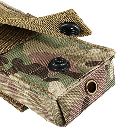 FIRECLUB Tactical Molle 5" x 2.1" x 1.4" Protable Travel Kit Flashlight Bag Tactical Unsex MOLLE Single Mag Pouch Belt Waist Pack Bag