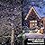 Laser Christmas Projector Lights Outdoor, 3 Color Laser Projector Light, Moving Firefly Lights Show w/Remote & Timer, Waterproof Holiday Christmas Decorations for Garden Yard Party Wedding Home Decor