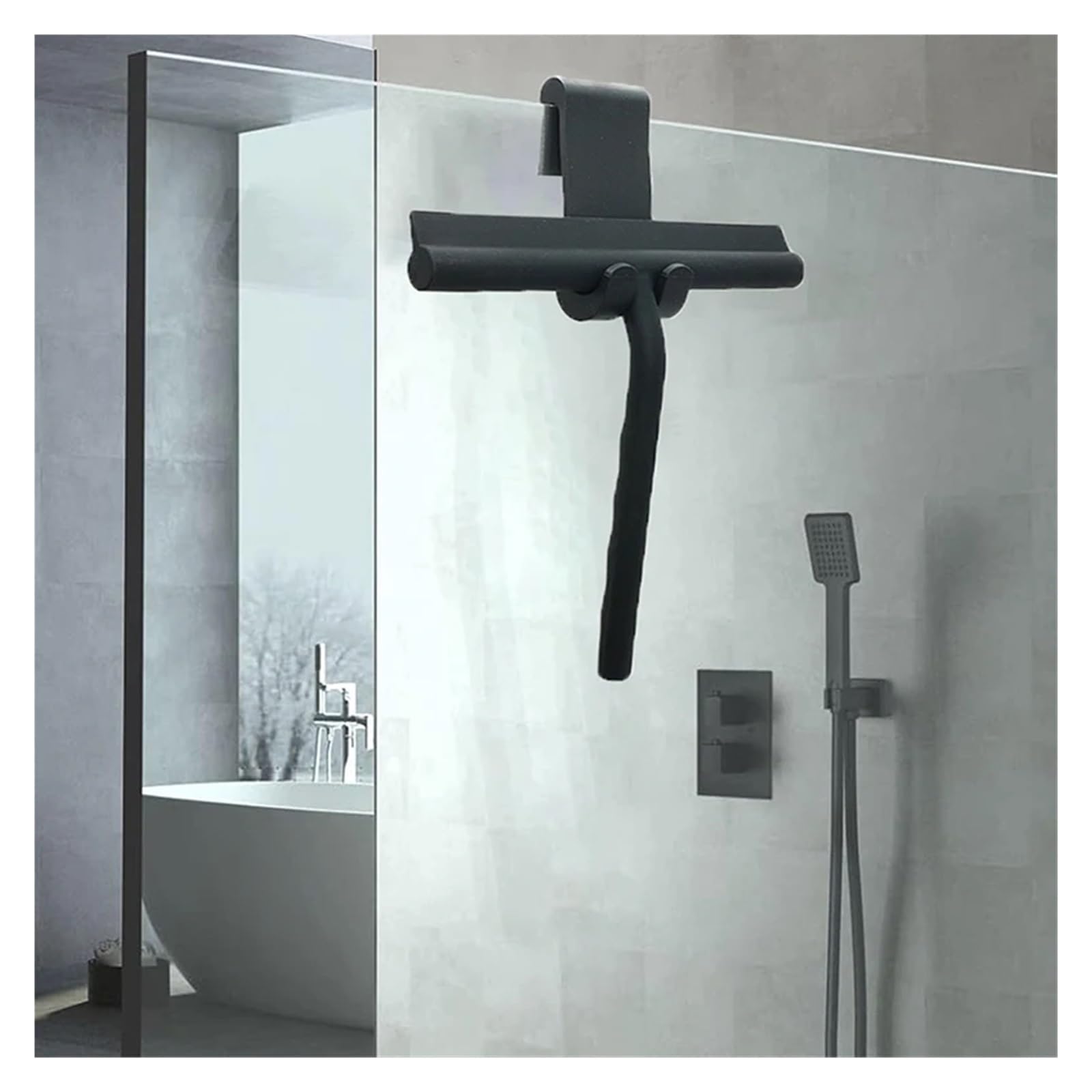 2er-Set Abzieher for Bad, Dusche, Haushalt, Glas, Fliesen, Auto, Fenster, Spiegel, Silikon, Tür, for Aufhängen, Reinigungswerkzeug Für Badezimmer