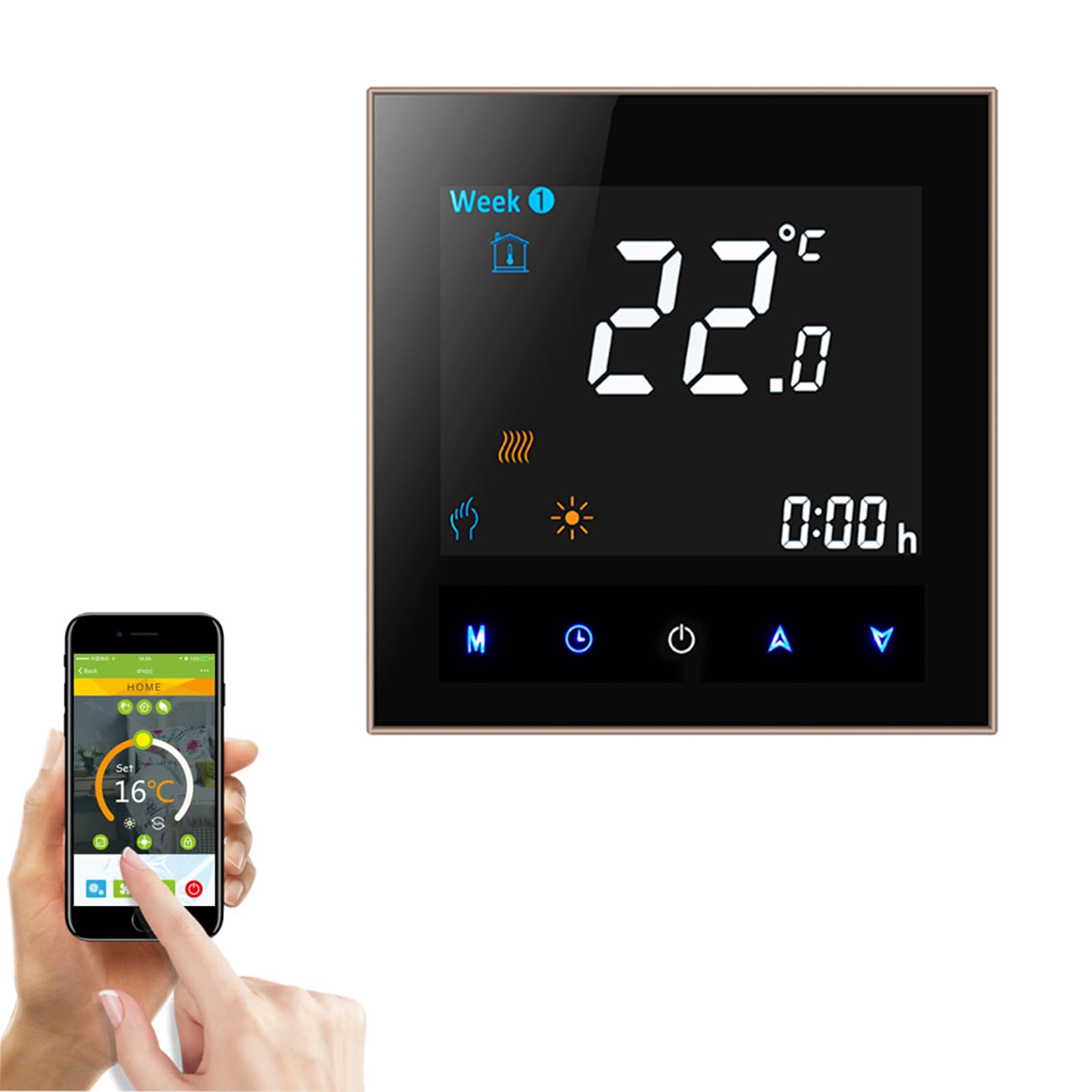 5A Smart WLAN Trockenkontakt Thermostat Gas Wasser Kessel Heizung