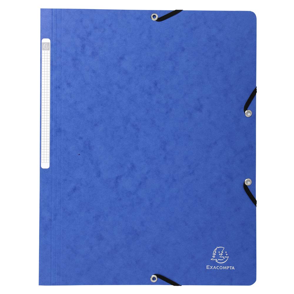 Exacompta 50 cartelline con elastico senza lembi 400 g/m² assortite