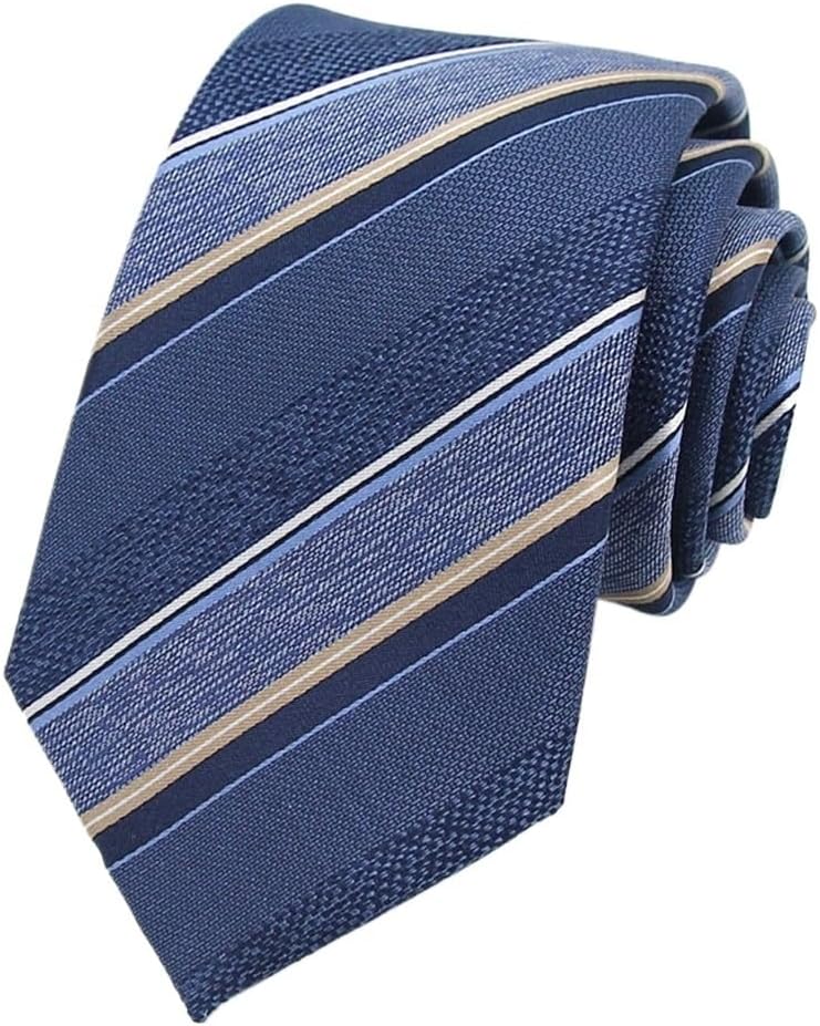 Formal Casual Tie Hand Tie Wedding Suit Silk Tie 8cm Men's Business(Gray)