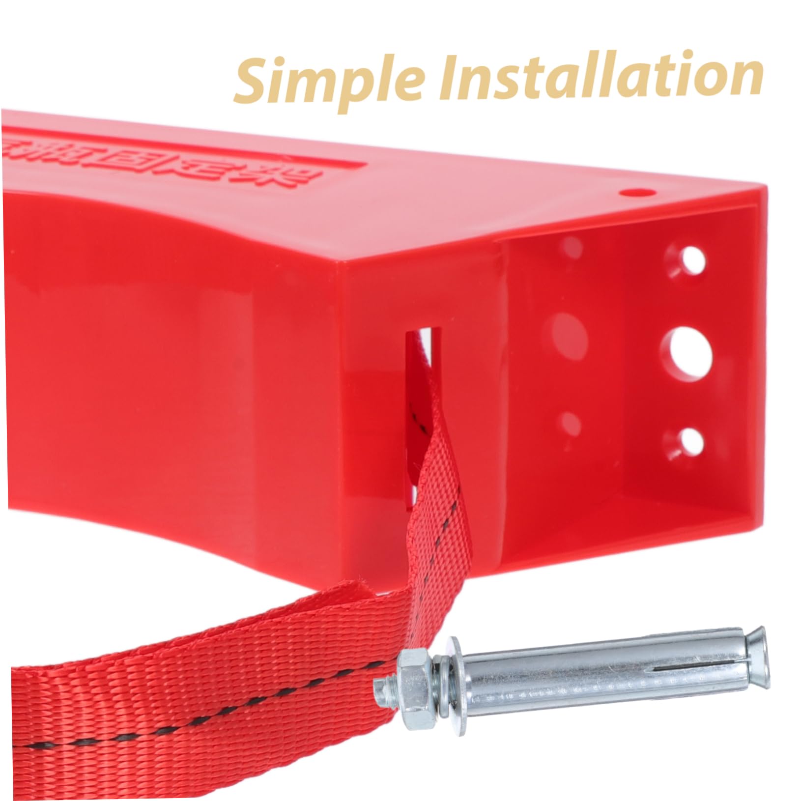 MUSISALY Gas Cylinder Wall Bracket 40l Propane Tank Holder Expansion Tank Bracket Propane Cylinder Holder Wall Mount with Safety Strap