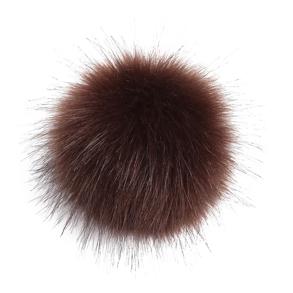 Pompony ze sztucznego futra, pompony, pompony do rękodzieła, 10 sztuk, 15 cm, pompony ze sztucznego futra, bombki z ukrytą klamrą, do majsterkowania, na wesela, urodziny, Boże Narodzenie, akcesoria do