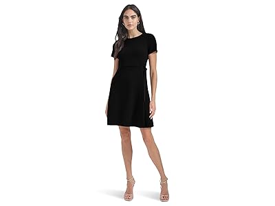 Calvin Klein Short Sleeve Side Pleat Dress Women