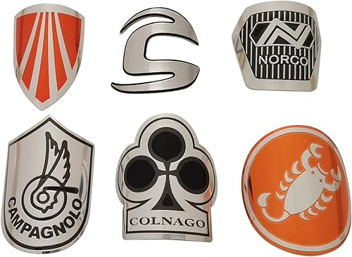 Miniatura 4 de Insignia de bicicleta BMX plegable marco frontal de bicicleta, etiqueta de decoración personal, accesorios de equitación (Coln-ago-o)