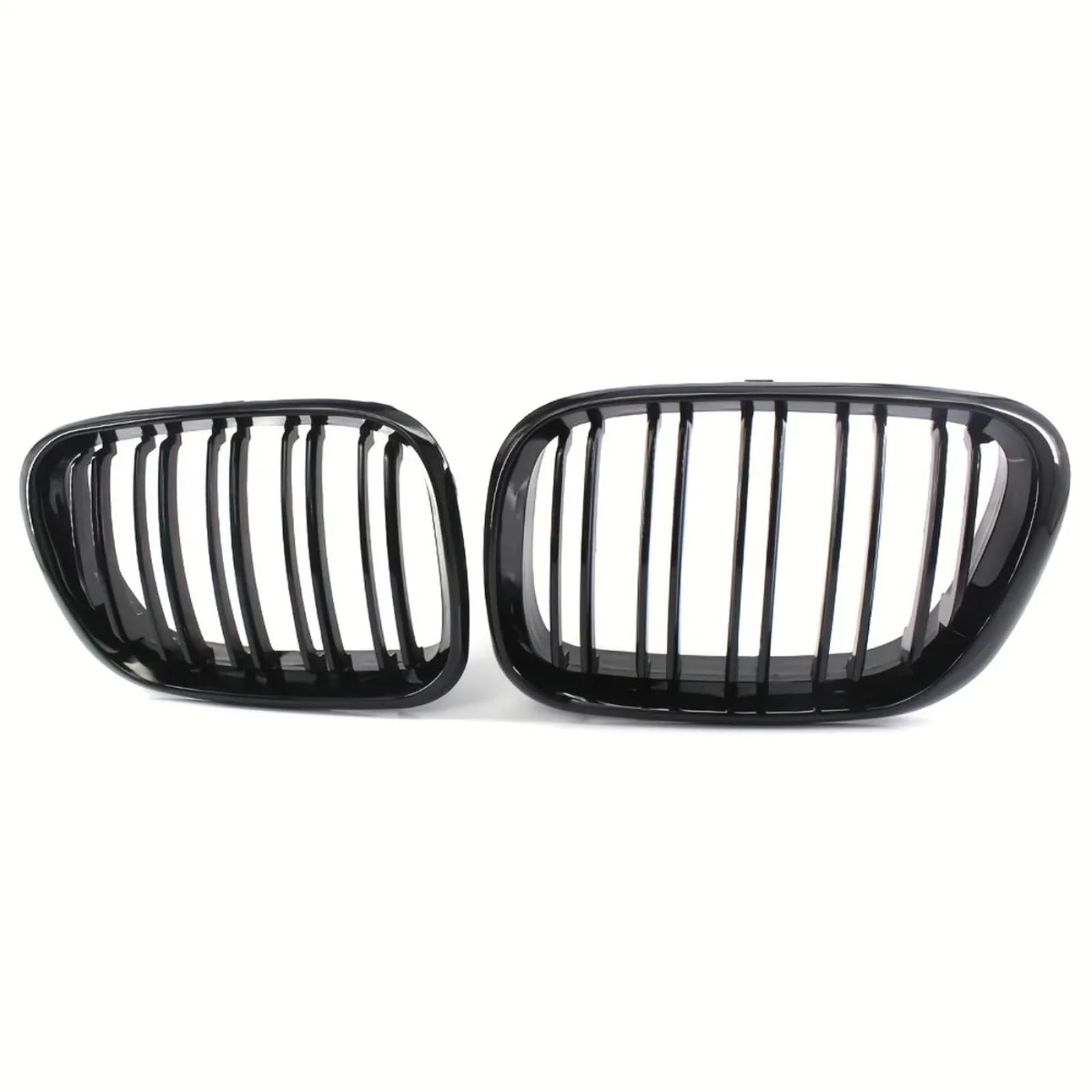 Grilles avant BMW X5 E53 calandre de course double lattes noir brillant