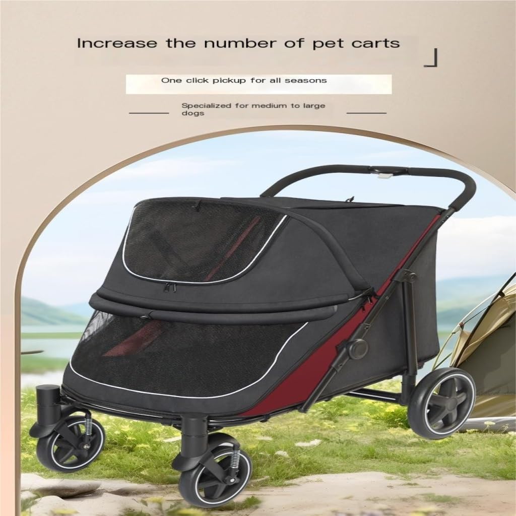 Pet Strollers Multifunctional Pet Stroller, Dog Stroller, Cat and Dog Lightweight Outing Pet Stroller, Pet Stroller Pet Stroller Medium(G)
