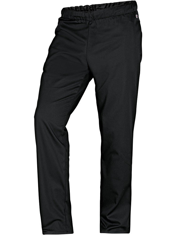 BP 1645-400-32/Sn, Unisex trousers, with elasticated waist 215,00 g/m², fabric blend, Color black, Size Sn