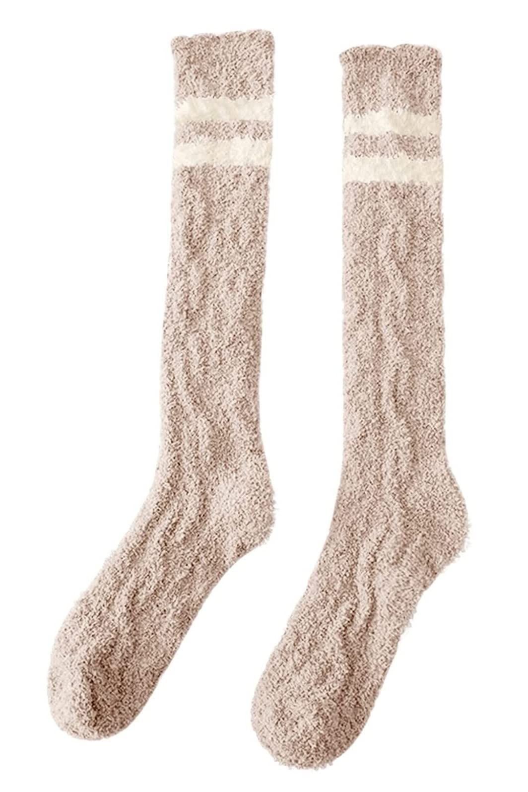 Calcetines Invierno 5 Pares De Calcetines Esponjosos Para Mujer, Calentadores De Piernas De Felpa Coralina Gruesa De Invierno, Calcetines Cálidos Hasta La Rodilla Calcetines Termicos