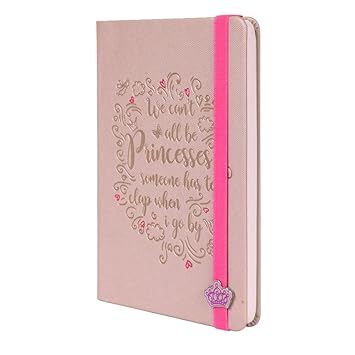 Doodle Peachy Blush Premium Hard Bound PU Notebook/Diary for Girls (5.5 X 8.5 Inches, 80 GSM, 200 Ruled Pages) Gift for Girlfriend, Birhtday Gift for Girls