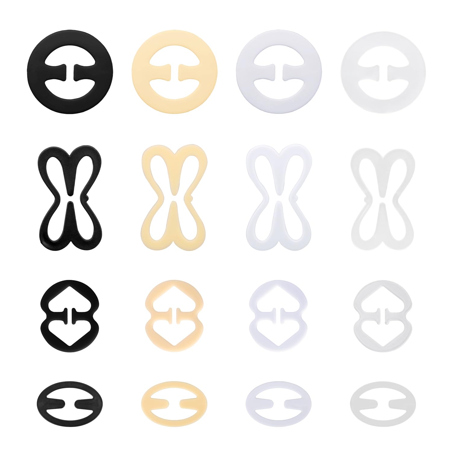 16pcs Bra Strap Clips for Racerback, Anti-Slip Concealing Bra Strap Holders Converter to Racerback for Women Girls
