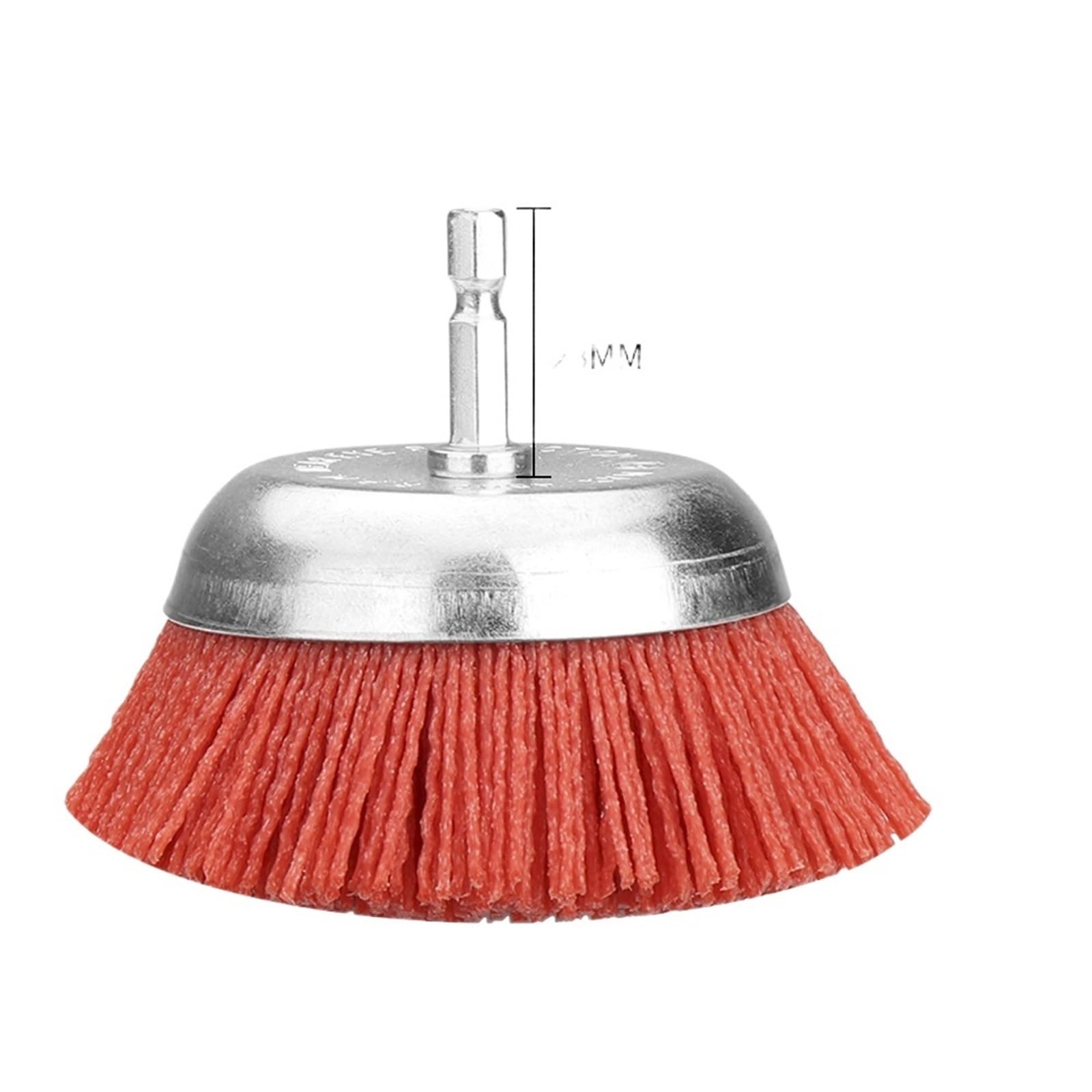 Cepillo de alambre Cepillo de copa de nailon abrasivo | Cepillo de alambre Cepillo de copa de nailon abrasivo 20-103 mm Vástago hexagonal 1/4(88mm)