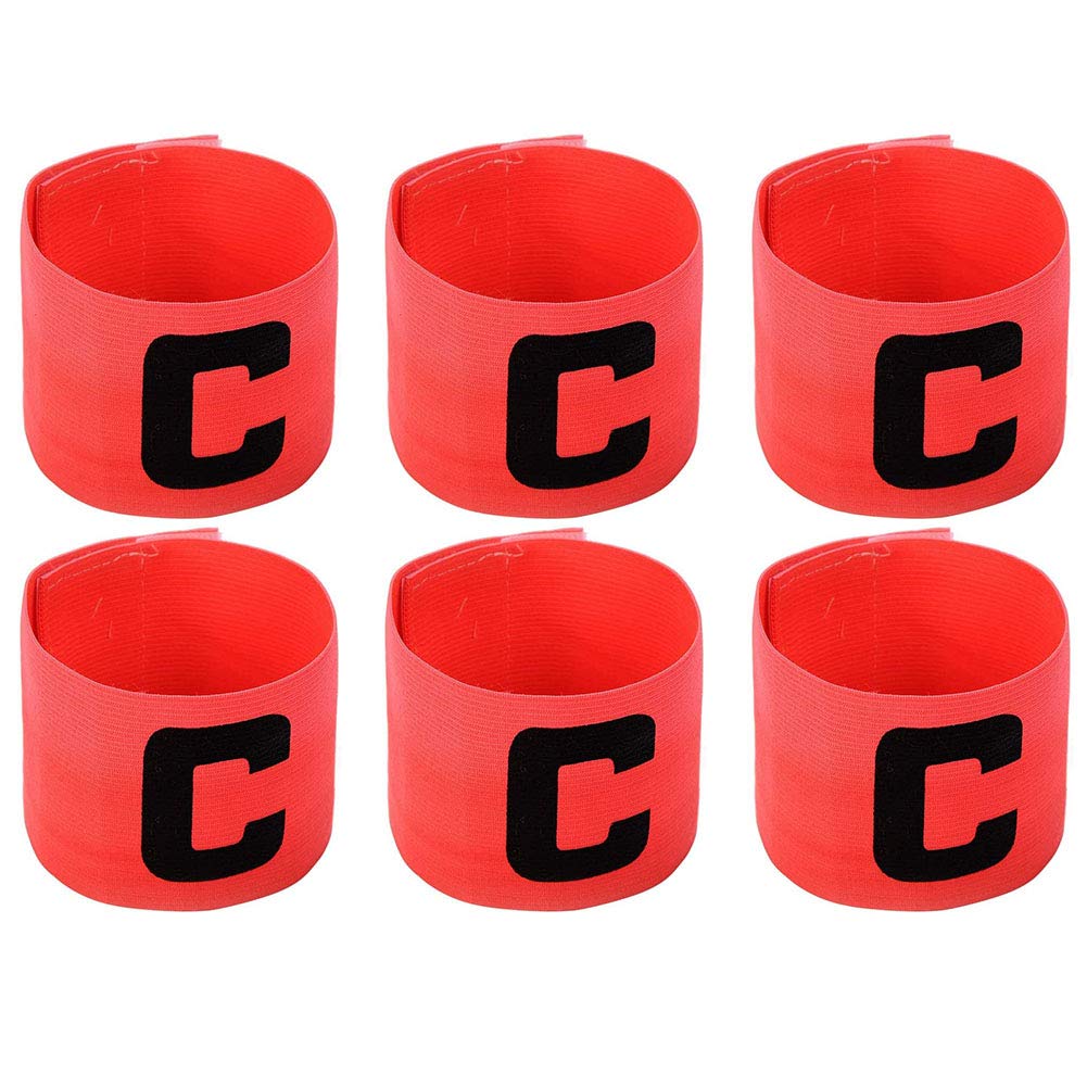 Onwon 6 Pieces Elastic Soccer Captain Armband Adjustable Football Basketball Player Bands for Adult Youth-picture-27