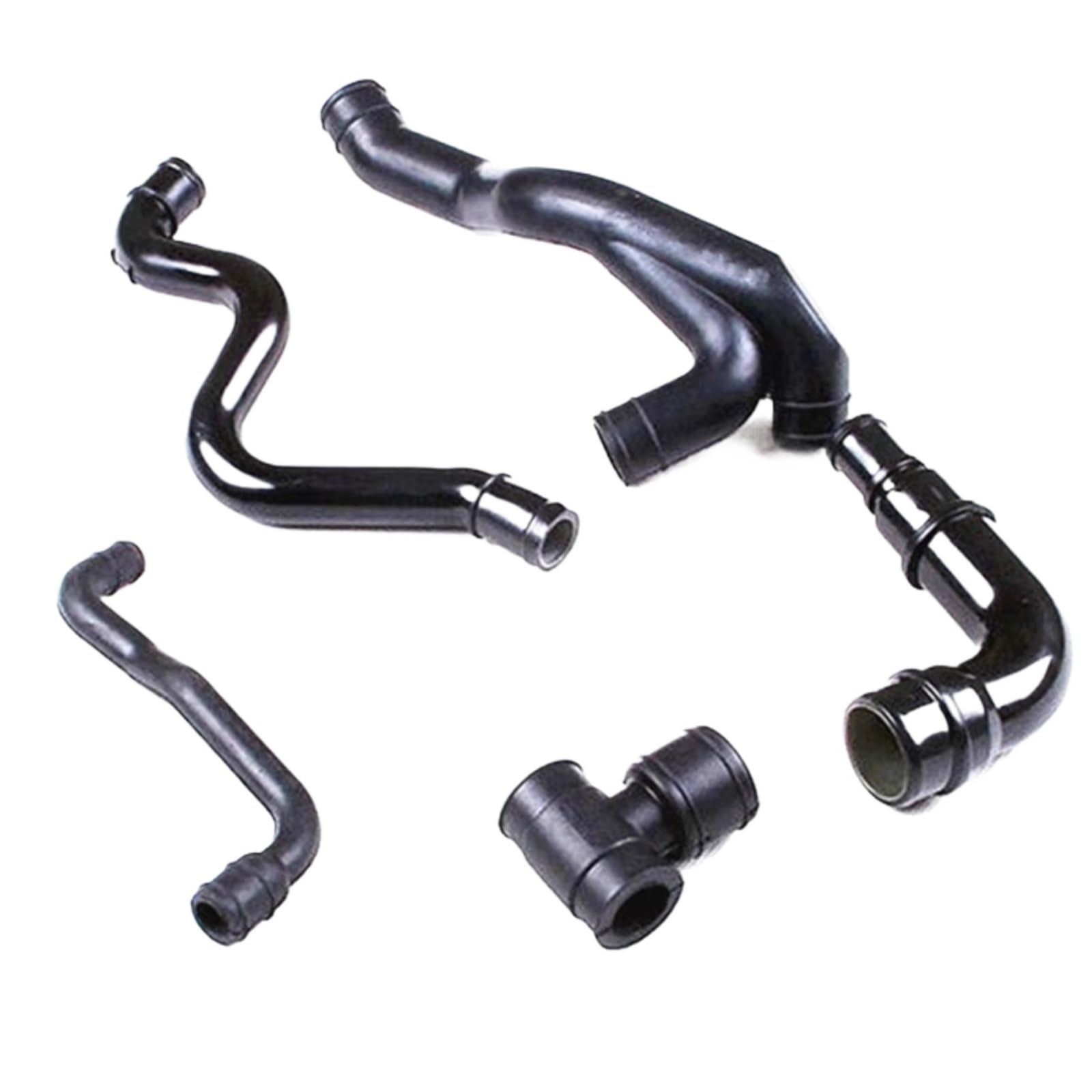 Fvoirss One Color Engine Breather Vent Hose Compatible With Vw For Jetta 1999-2005 For Golf 1998-2006 For Beetle 1999-2010 1.8T Crankcase Ventilation Pipes Exhaust Hose Kit 06A103213f