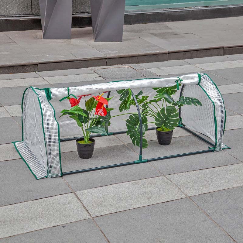 YSUEFIJO Serra da Giardino Invernale, Mini Serra da Balcone, Serra per Orto Robusta, Copertura PVC Anti-UV, Facile da Montare, per Semi, Erbe o Floricoltura da Interno e Esterno (B)