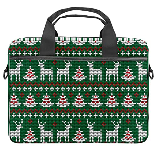 Funda para portátil de 13.3 pulgadas ideal para llevar a la oficina en Navidad verde