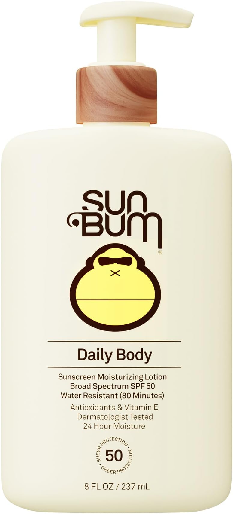 Daily SPF 50 Sunscreen Body Lotion | Vegan and Hawaii 104 Reef Act Compliant (Made Without Oxybenzone & Octinoxate) Broad Spectrum Sun Care | Dermatologist Tested | 8 Fl Oz