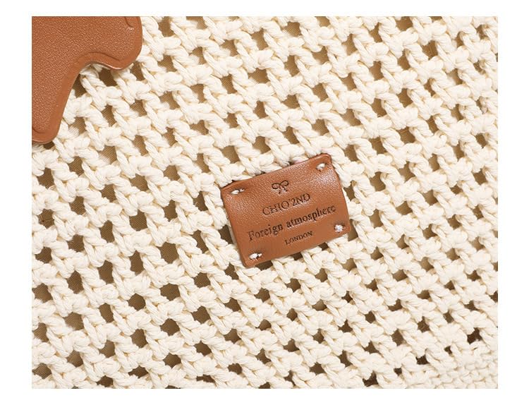 Beach Woven Tote Bag for Women (Large Capacity) - Summer Straw Handbag | Stylish Lightweight Shoulder Bag Travel4