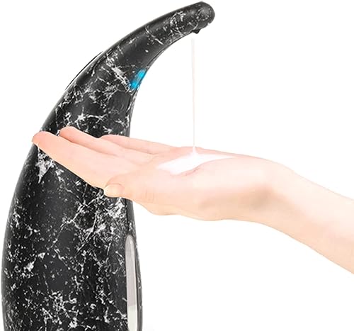 Miniatura 3 de Keenso Dispensador automático de espuma sin contacto, 10.1 fl oz, mármol negro