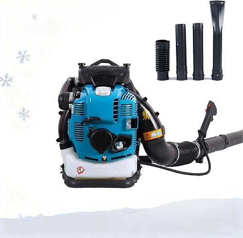 100cc 4-Stroke Backpack Leaf Blower - 12HP, 6kW High-Power, Lightweight, Ergonomic Design for Efficient Yard Cleanup, Ideal for Homeowners & Professionals