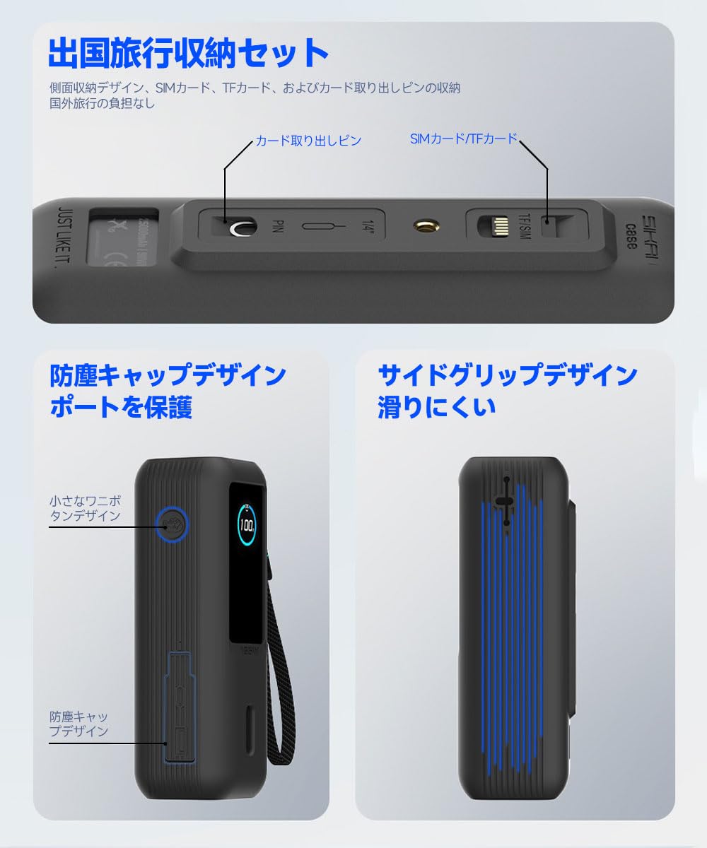 Amazon | For Anker Power Bank（25000mAh，Built-In＆巻取り式USB-C